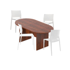 6ft, 8ft, 10ft Racetrack Conference Table and Chair (6751) Set