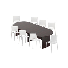 6ft, 8ft, 10ft Racetrack Conference Table and Chair (6751) Set