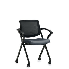 Customized Flip Seat Mesh Back Guest Chair