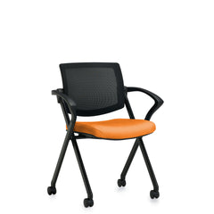 Customized Flip Seat Mesh Back Guest Chair