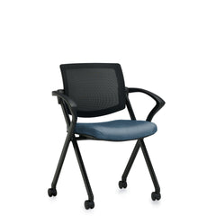 Customized Flip Seat Mesh Back Guest Chair