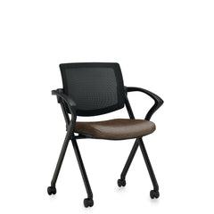 Customized Flip Seat Mesh Back Guest Chair