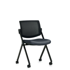 Customized Flip Seat Mesh Back Guest Chair