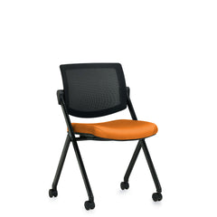Customized Flip Seat Mesh Back Guest Chair