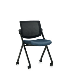 Customized Flip Seat Mesh Back Guest Chair