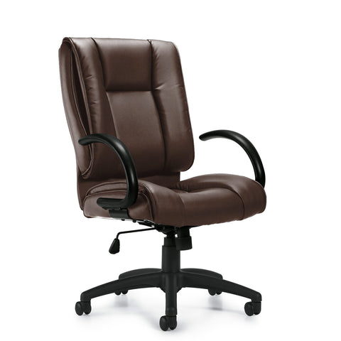 Customized Mid/High Back Luxhide Management Tilter Chair