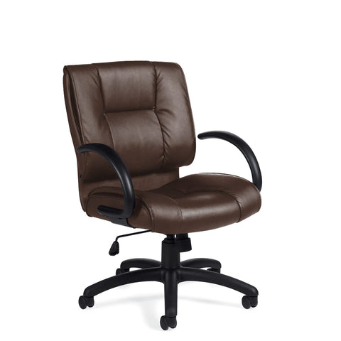 Customized Mid/High Back Luxhide Management Tilter Chair