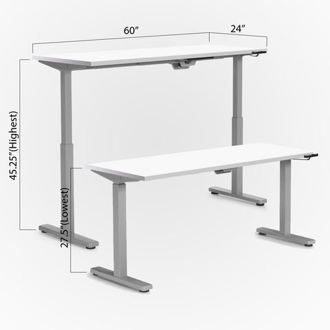 Height Adjustable Desk 60" x 24"