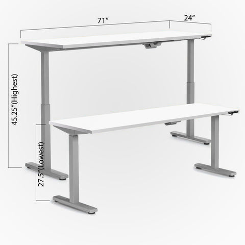 Height Adjustable Desk 71" x 24"