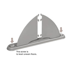 GOF 84"W x 48”/60”/72”H, Straight Line Freestanding Partial Glass Partition Package