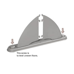 GOF 30"W x 48”/60”/72”H, Straight Line Freestanding Partial Glass Partition Package