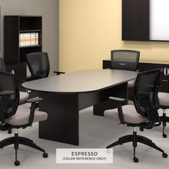 6ft, 8ft, 10ft Racetrack Conference Table and Chair (6751) Set