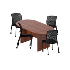 6ft, 8ft, 10ft Racetrack Conference Table and Chair (G11761B) Set