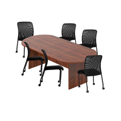 6ft, 8ft, 10ft Racetrack Conference Table and Chair (G11761B) Set