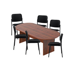 6ft, 8ft, 10ft Racetrack Conference Table and Chair (G2748) Set