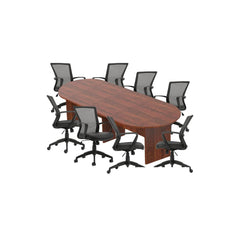 6ft, 8ft, 10ft Racetrack Conference Table and Chair (G10705B) Set