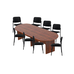 6ft, 8ft, 10ft Racetrack Conference Table and Chair (G2748) Set