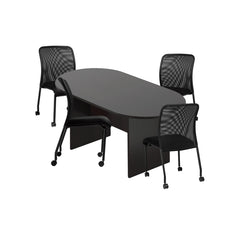 6ft, 8ft, 10ft Racetrack Conference Table and Chair (G11761B) Set