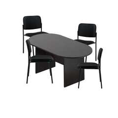 6ft, 8ft, 10ft Racetrack Conference Table and Chair (G2748) Set