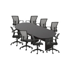 6ft, 8ft, 10ft Racetrack Conference Table and Chair (G10705B) Set