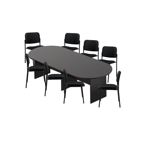 6ft, 8ft, 10ft Racetrack Conference Table and Chair (G2748) Set