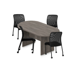6ft, 8ft, 10ft Racetrack Conference Table and Chair (G11761B) Set