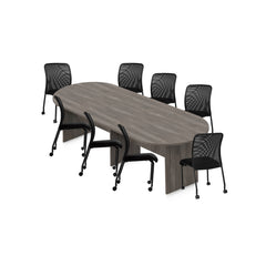 6ft, 8ft, 10ft Racetrack Conference Table and Chair (G11761B) Set