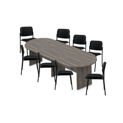 6ft, 8ft, 10ft Racetrack Conference Table and Chair (G2748) Set