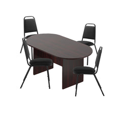 6ft, 8ft, 10ft Racetrack Conference Table and Chair (G11934) Set
