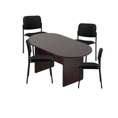 6ft, 8ft, 10ft Racetrack Conference Table and Chair (G2748) Set
