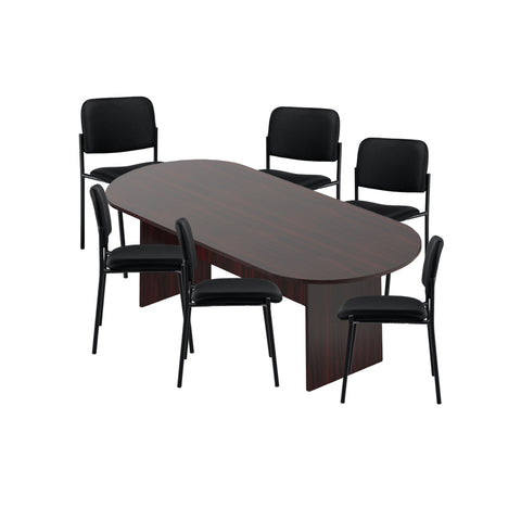 6ft, 8ft, 10ft Racetrack Conference Table and Chair (G2748) Set