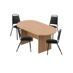6ft, 8ft, 10ft Racetrack Conference Table and Chair (G11934) Set