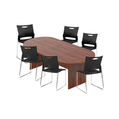 6ft, 8ft, 10ft Racetrack Conference Table and Chair (G11310) Set