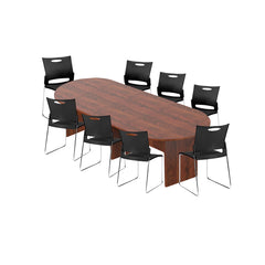 6ft, 8ft, 10ft Racetrack Conference Table and Chair (G11310) Set