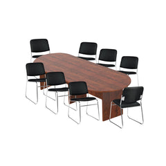 6ft, 8ft, 10ft Racetrack Conference Table and Chair (G11697) Set