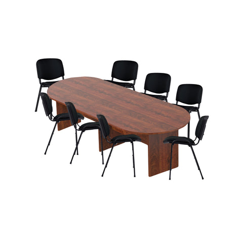 6ft, 8ft, 10ft Racetrack Conference Table and Chair (G11704) Set