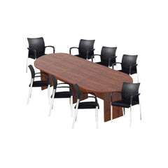 6ft, 8ft, 10ft Racetrack Conference Table and Chair (G11740B) Set