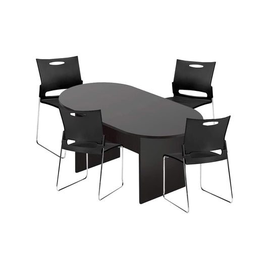 6ft, 8ft, 10ft Racetrack Conference Table and Chair (G11310) Set 1500