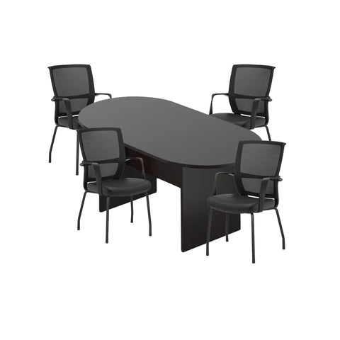 6ft, 8ft, 10ft Racetrack Conference Table and Chair (G13050B) Set