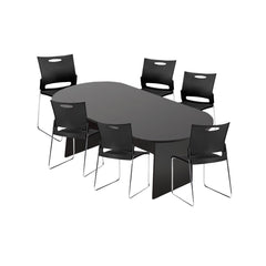 6ft, 8ft, 10ft Racetrack Conference Table and Chair (G11310) Set