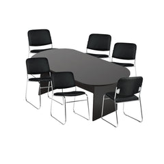 6ft, 8ft, 10ft Racetrack Conference Table and Chair (G11697) Set