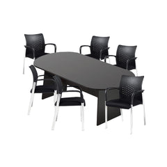 6ft, 8ft, 10ft Racetrack Conference Table and Chair (G11740B) Set