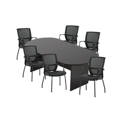 6ft, 8ft, 10ft Racetrack Conference Table and Chair (G13050B) Set