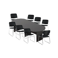 6ft, 8ft, 10ft Racetrack Conference Table and Chair (G11697) Set