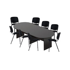 6ft, 8ft, 10ft Racetrack Conference Table and Chair (G11704) Set