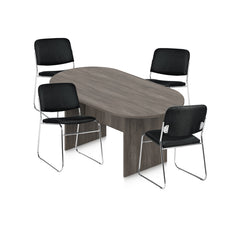 6ft, 8ft, 10ft Racetrack Conference Table and Chair (G11697) Set