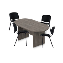 6ft, 8ft, 10ft Racetrack Conference Table and Chair (G11704) Set