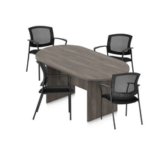 6ft, 8ft, 10ft Racetrack Conference Table and Chair (G2809) Set