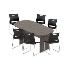 6ft, 8ft, 10ft Racetrack Conference Table and Chair (G11310) Set