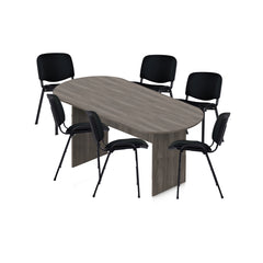 6ft, 8ft, 10ft Racetrack Conference Table and Chair (G11704) Set